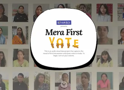title screen for Mera First Vote